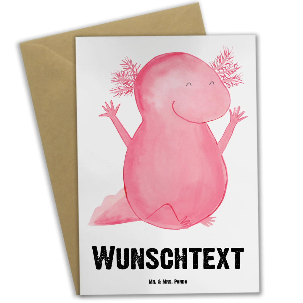 Personalisierte Grußkarte Axolotl Hurra Personalisierte Grußkarte, Personalisiertere Klappkarte, Personalisierte Einladungskarte, Personalisierte Glückwunschkarte, Personalisierte Hochzeitskarte, Personalisierte Geburtstagskarte, Grußkarte mit Namen, Grußkarte selber drucken, Grußkarte selbst gestalten, Grußkarte mit persönlichen Nachrichten, Grußkarte als Geldgeschenk, Grußkarten personalisiert, Personalisierte Karte, Axolotl, Molch, Axolot, Schwanzlurch, Lurch, Lurche, fröhlich, Spaß, Freude, Motivation, Zufriedenheit