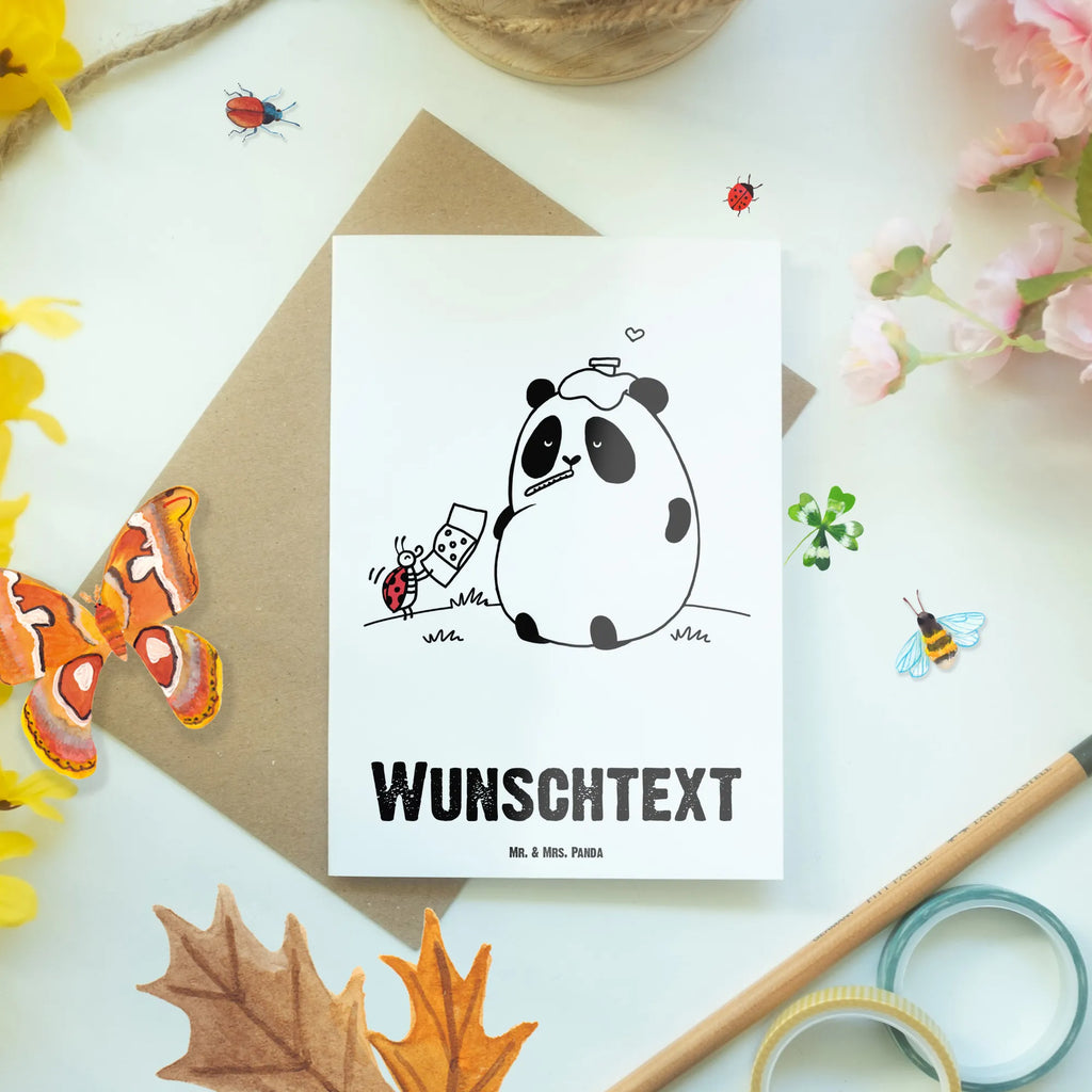 Personalisierte Grußkarte Panda Gute Besserung Personalisierte Grußkarte, Personalisiertere Klappkarte, Personalisierte Einladungskarte, Personalisierte Glückwunschkarte, Personalisierte Hochzeitskarte, Personalisierte Geburtstagskarte, Grußkarte mit Namen, Grußkarte selber drucken, Grußkarte selbst gestalten, Grußkarte mit persönlichen Nachrichten, Grußkarte als Geldgeschenk, Grußkarten personalisiert, Personalisierte Karte