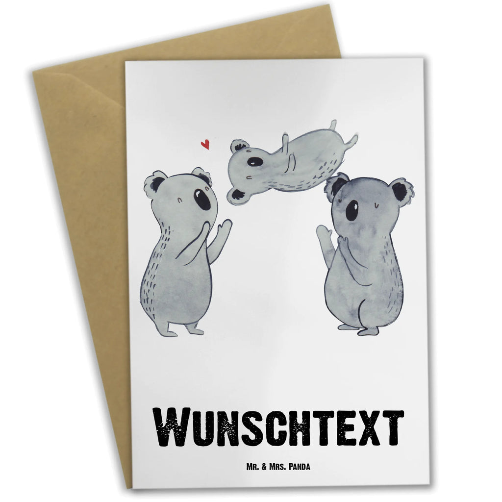 Personalisierte Grußkarte Koala Feiern Sich Personalisierte Grußkarte, Personalisiertere Klappkarte, Personalisierte Einladungskarte, Personalisierte Glückwunschkarte, Personalisierte Hochzeitskarte, Personalisierte Geburtstagskarte, Grußkarte mit Namen, Grußkarte selber drucken, Grußkarte selbst gestalten, Grußkarte mit persönlichen Nachrichten, Grußkarte als Geldgeschenk, Grußkarten personalisiert, Personalisierte Karte, Geburtstag, Geburtstagsgeschenk, Geschenk, Koala, Familie, Kind, Eltern, Herz, Liebe