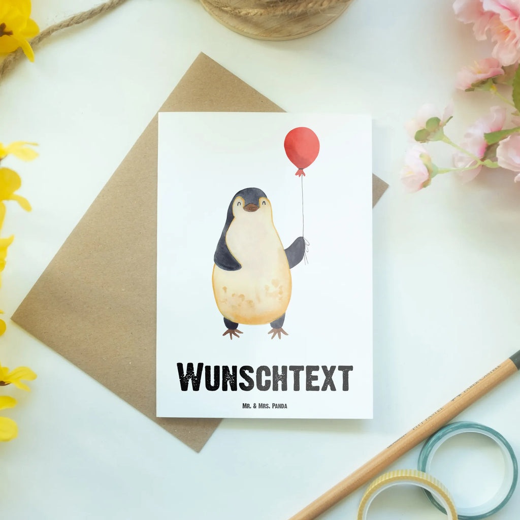 Personalisierte Grußkarte Pinguin Luftballon Personalisierte Grußkarte, Personalisiertere Klappkarte, Personalisierte Einladungskarte, Personalisierte Glückwunschkarte, Personalisierte Hochzeitskarte, Personalisierte Geburtstagskarte, Grußkarte mit Namen, Grußkarte selber drucken, Grußkarte selbst gestalten, Grußkarte mit persönlichen Nachrichten, Grußkarte als Geldgeschenk, Grußkarten personalisiert, Personalisierte Karte, Pinguin, Pinguine, Luftballon, Tagträume, Lebenslust, Geschenk Freundin, Geschenkidee, beste Freundin, Motivation, Neustart, neues Leben, Liebe, Glück