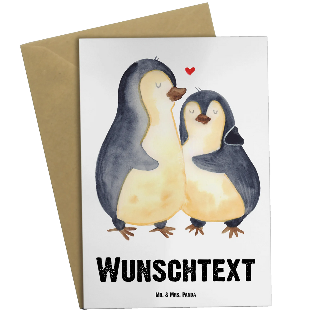 Personalisierte Grußkarte Pinguin umarmend Personalisierte Grußkarte, Personalisiertere Klappkarte, Personalisierte Einladungskarte, Personalisierte Glückwunschkarte, Personalisierte Hochzeitskarte, Personalisierte Geburtstagskarte, Grußkarte mit Namen, Grußkarte selber drucken, Grußkarte selbst gestalten, Grußkarte mit persönlichen Nachrichten, Grußkarte als Geldgeschenk, Grußkarten personalisiert, Personalisierte Karte, Pinguin, Liebe, Liebespaar, Liebesbeweis, Liebesgeschenk, Verlobung, Jahrestag, Hochzeitstag, Hochzeit, Hochzeitsgeschenk