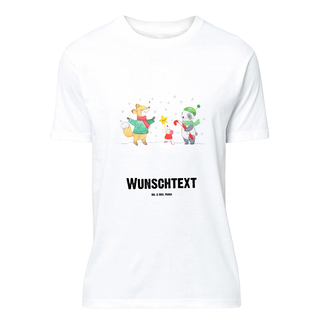 Personalisiertes T-Shirt Winter Weihnachtsfreude T-Shirt Personalisiert, T-Shirt mit Namen, T-Shirt mit Aufruck, Männer, Frauen, Wunschtext, Bedrucken, Winter, Weihnachten, Weihnachtsdeko, Nikolaus, Advent, Heiligabend, Wintermotiv, Weihnachtsmann, Weihnachtstage, Fuchs, Weihnachtsbaum, Tannenbaum, Weihnachtszeit