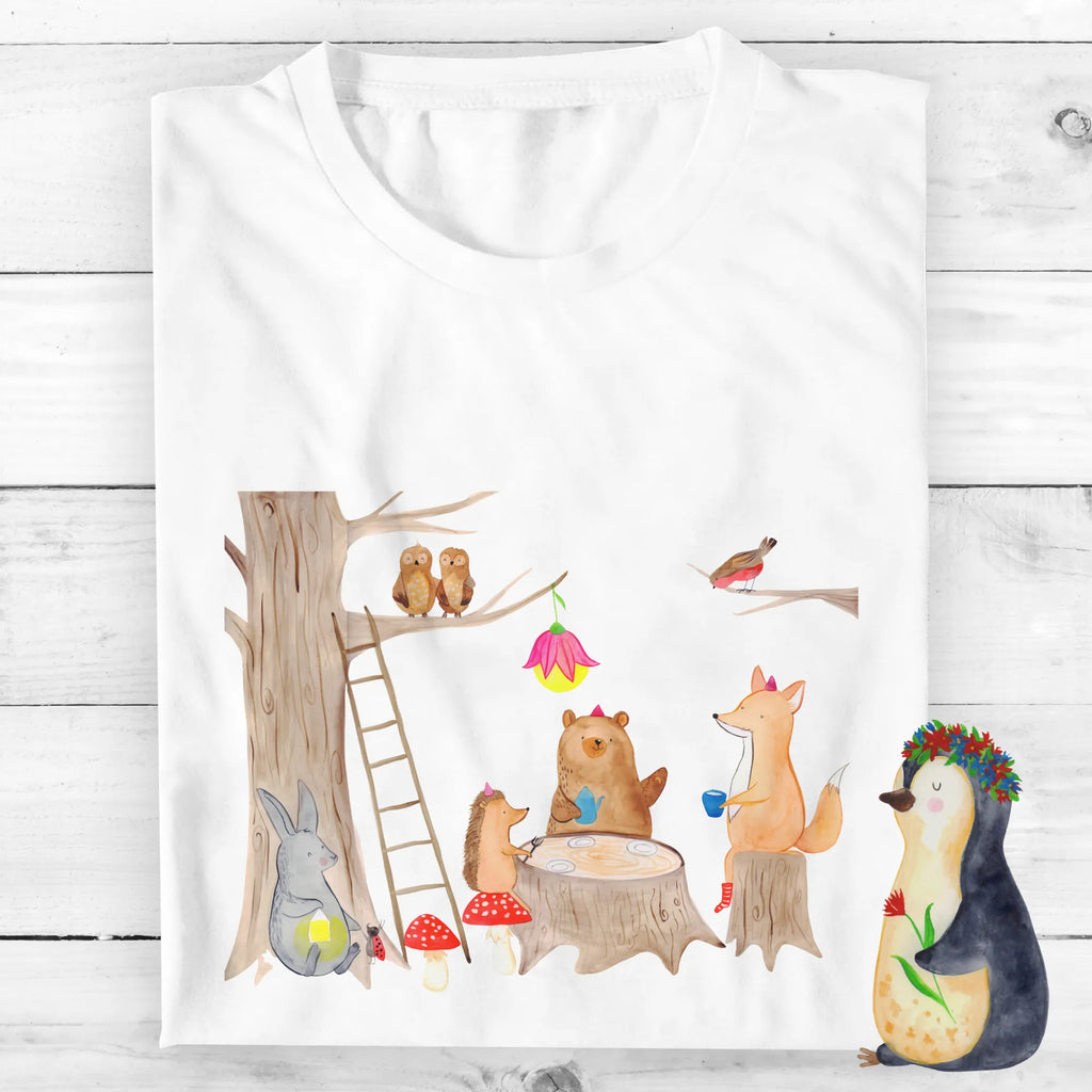 Personalisiertes T-Shirt Waldtiere Picknick T-Shirt Personalisiert, T-Shirt mit Namen, T-Shirt mit Aufruck, Männer, Frauen, Wunschtext, Bedrucken, Tiermotive, Gute Laune, lustige Sprüche, Tiere, Waldtiere, Picknick, Wald, Fuchs, Hase, Igel, Maus, Eichhörnchen