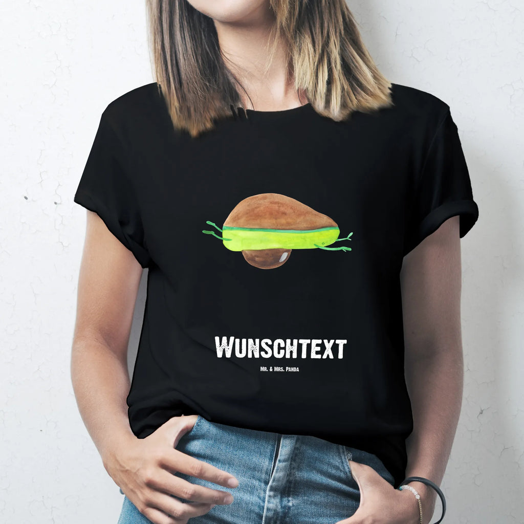 Personalisiertes T-Shirt Avocado Yoga T-Shirt Personalisiert, T-Shirt mit Namen, T-Shirt mit Aufruck, Männer, Frauen, Wunschtext, Bedrucken, Avocado, Veggie, Vegan, Gesund, Avocado Yoga Vegan