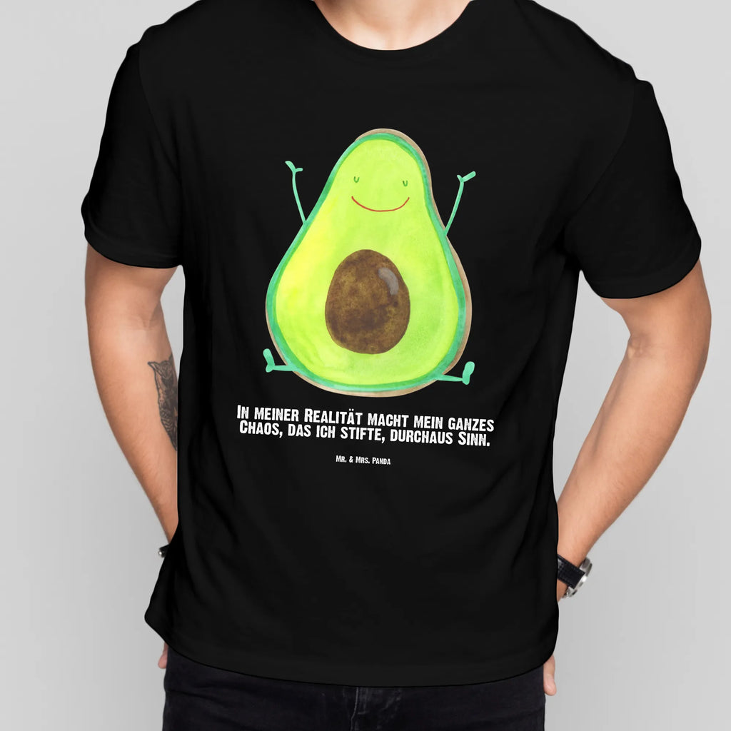 Personalisiertes T-Shirt Avocado Happy T-Shirt Personalisiert, T-Shirt mit Namen, T-Shirt mit Aufruck, Männer, Frauen, Wunschtext, Bedrucken, Avocado, Veggie, Vegan, Gesund, Chaos