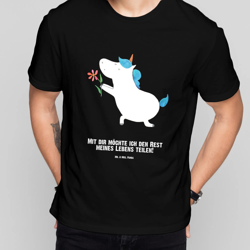 Personalisiertes T-Shirt Einhorn Blume T-Shirt Personalisiert, T-Shirt mit Namen, T-Shirt mit Aufruck, Männer, Frauen, Wunschtext, Bedrucken, Einhorn, Einhörner, Einhorn Deko, Unicorn, Liebe, Liebesbeweis, Antrag, Heiratsantrag, Verlobung, Ehepaar, Pärchen, Partner, Freund, Freundin, Ehe, heiraten