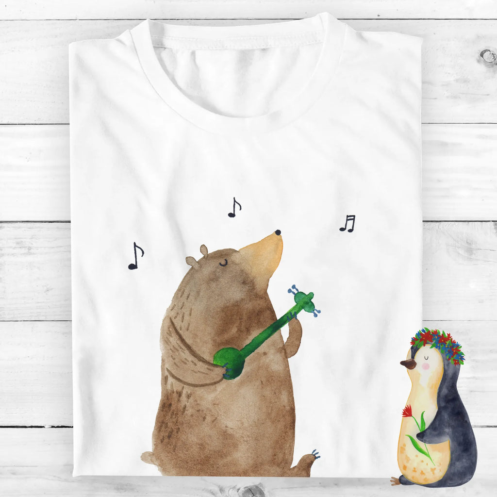 Personalisiertes T-Shirt Bär Gitarre T-Shirt Personalisiert, T-Shirt mit Namen, T-Shirt mit Aufruck, Männer, Frauen, Wunschtext, Bedrucken, Bär, Teddy, Teddybär