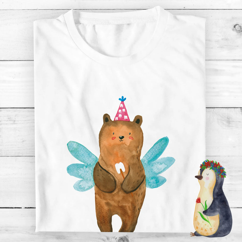 Personalisiertes T-Shirt Zahnfee Bär T-Shirt Personalisiert, T-Shirt mit Namen, T-Shirt mit Aufruck, Männer, Frauen, Wunschtext, Bedrucken, Bär, Teddy, Teddybär, Zahnfee, Fee, Milchzahn, Erster Zahn