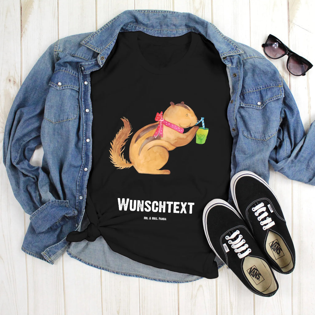 Personalisiertes T-Shirt Eichhörnchen Smoothie T-Shirt Personalisiert, T-Shirt mit Namen, T-Shirt mit Aufruck, Männer, Frauen, Wunschtext, Bedrucken, Tiermotive, Gute Laune, lustige Sprüche, Tiere, Green Smoothies, Diät, Abnehmen, Streifenhörnchen, Eichhörnchen