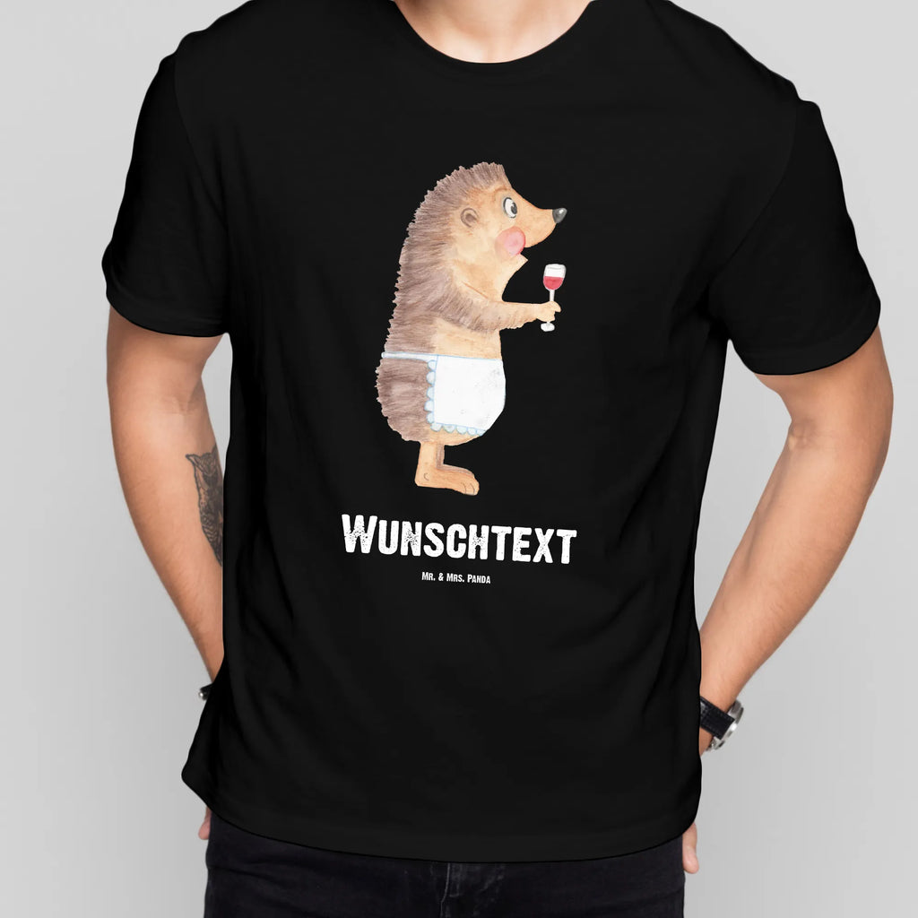 Personalisiertes T-Shirt Igel Wein T-Shirt Personalisiert, T-Shirt mit Namen, T-Shirt mit Aufruck, Männer, Frauen, Wunschtext, Bedrucken, Tiermotive, Gute Laune, lustige Sprüche, Tiere, Wein Spruch, Igel, Geschenk Weintrinker, Geschenk Weinliebhaber, Wein Deko, Weinglas, Rotwein, Weißwein, Wein trinken