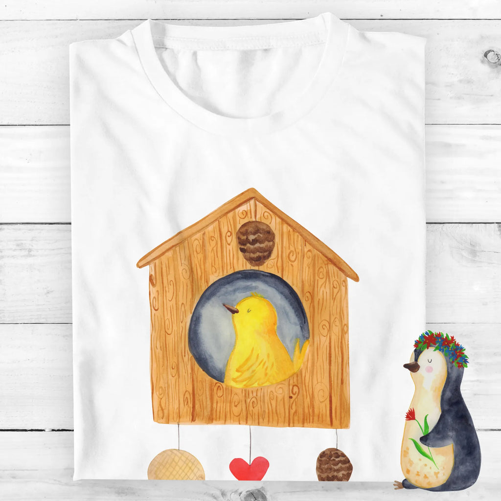 Personalisiertes T-Shirt Vogelhaus T-Shirt Personalisiert, T-Shirt mit Namen, T-Shirt mit Aufruck, Männer, Frauen, Wunschtext, Bedrucken, Tiermotive, Gute Laune, lustige Sprüche, Tiere, Vogel, Vögel, Vogelhaus, Vogelhäuschen, Home sweet home, Zuhause, Nest, Eigenheim, Familie, Wohnung, Haus, unser Haus, Lieblingsort, Castle