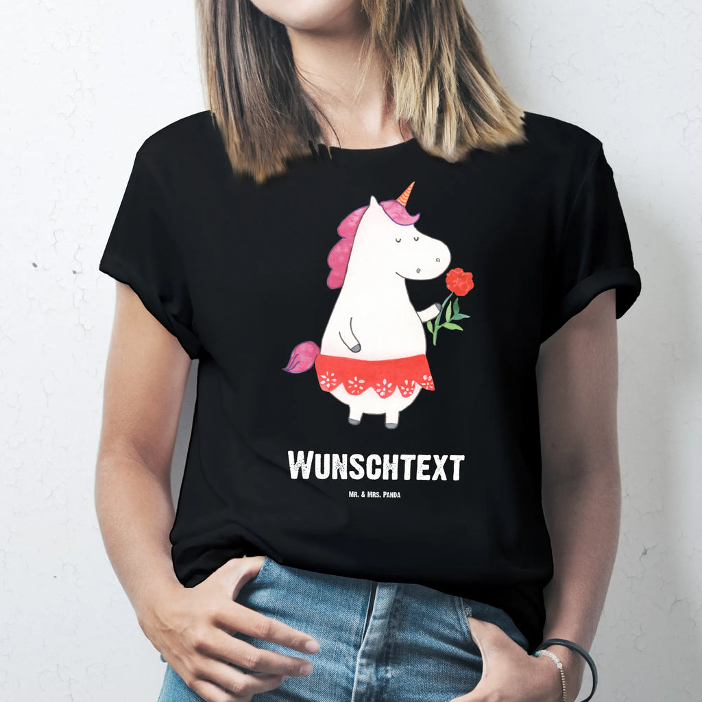 Personalisiertes T-Shirt Einhorn Dame T-Shirt Personalisiert, T-Shirt mit Namen, T-Shirt mit Aufruck, Männer, Frauen, Wunschtext, Bedrucken, Einhorn, Einhörner, Einhorn Deko, Pegasus, Unicorn, Dame, Lady, feine Dame, Freundin, Frau, Bachelor, Bachelorette, Abfuhr, Schluss machen, Trennung