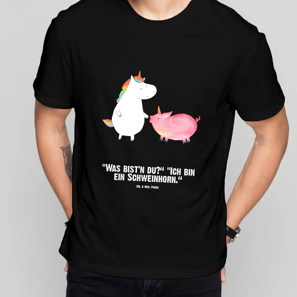 Personalisiertes T-Shirt Einhorn + Schweinhorn T-Shirt Personalisiert, T-Shirt mit Namen, T-Shirt mit Aufruck, Männer, Frauen, Wunschtext, Bedrucken, Einhorn, Einhörner, Einhorn Deko, Unicorn, Freundschaft, Schweinhorn, Schwein, Freundin, Schweinchen