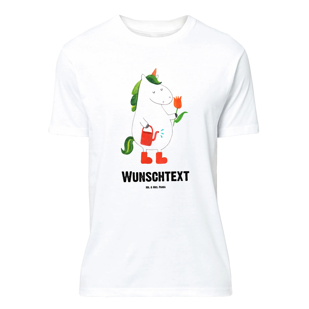 Personalisiertes T-Shirt Einhorn Gärtner T-Shirt Personalisiert, T-Shirt mit Namen, T-Shirt mit Aufruck, Männer, Frauen, Wunschtext, Bedrucken, Einhorn, Einhörner, Einhorn Deko, Unicorn, Luftballon, Gießkanne, Giesskanne, Lebenslust, Freude, Blume, Freundin, Garten, Stiefel