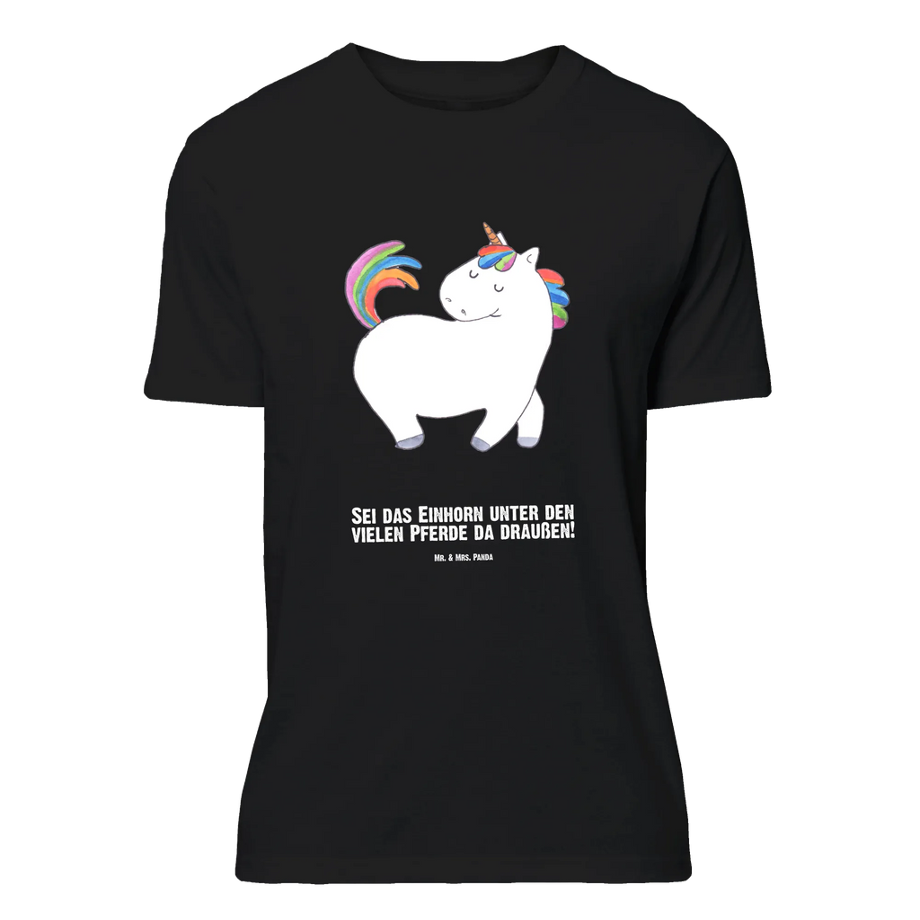 Personalisiertes T-Shirt Einhorn stolzierend T-Shirt Personalisiert, T-Shirt mit Namen, T-Shirt mit Aufruck, Männer, Frauen, Wunschtext, Bedrucken, Einhorn, Einhörner, Einhorn Deko, Unicorn, stolz, anders, bunt, Pferd, Reiter, Reiten, Freundin, Geschenk