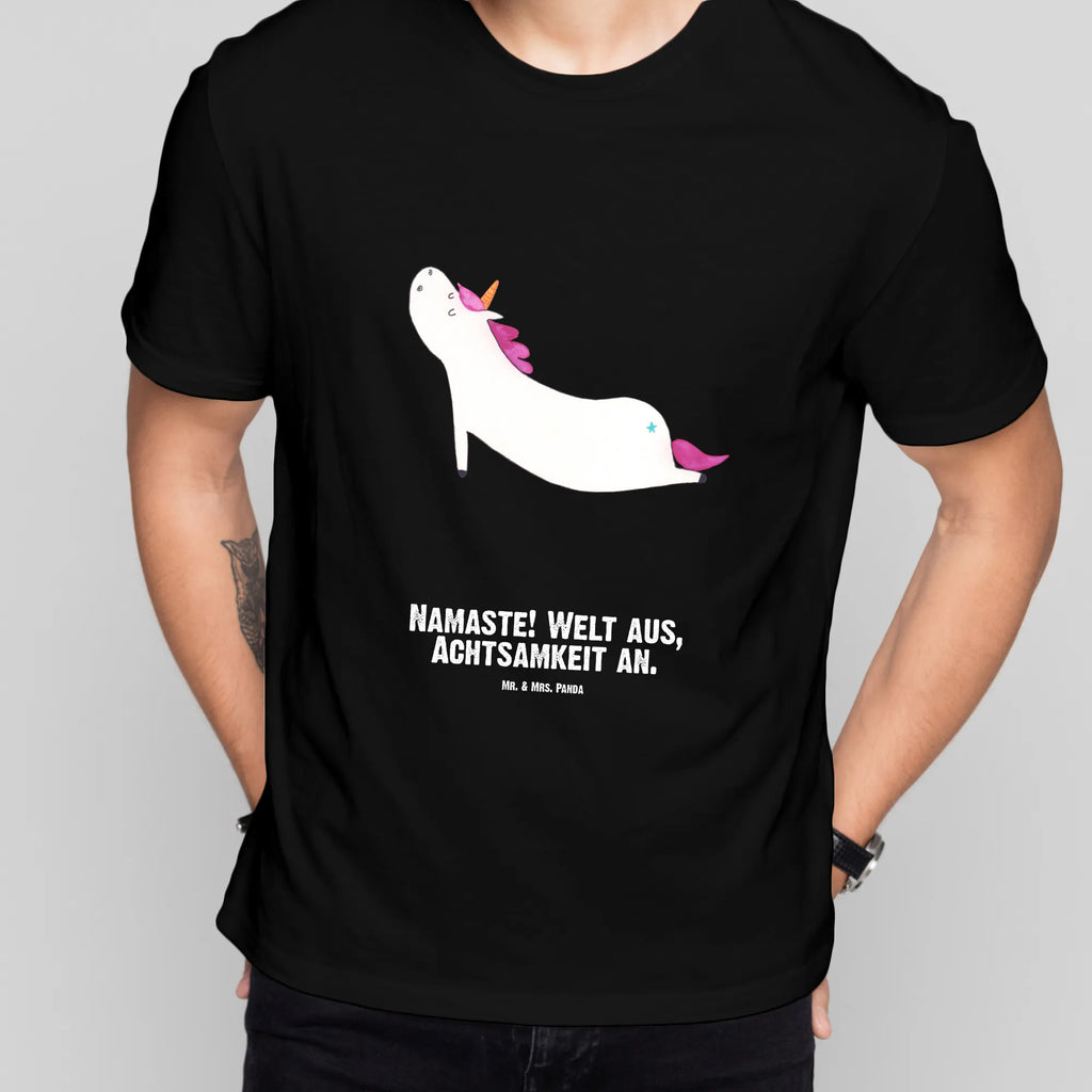 Personalisiertes T-Shirt Einhorn Yoga T-Shirt Personalisiert, T-Shirt mit Namen, T-Shirt mit Aufruck, Männer, Frauen, Wunschtext, Bedrucken, Einhorn, Einhörner, Einhorn Deko, Unicorn, Yoga, Namaste, Achtsamkeit, Entspannung, Joga, Yogamatte, Sport, lustig, witzig, süß