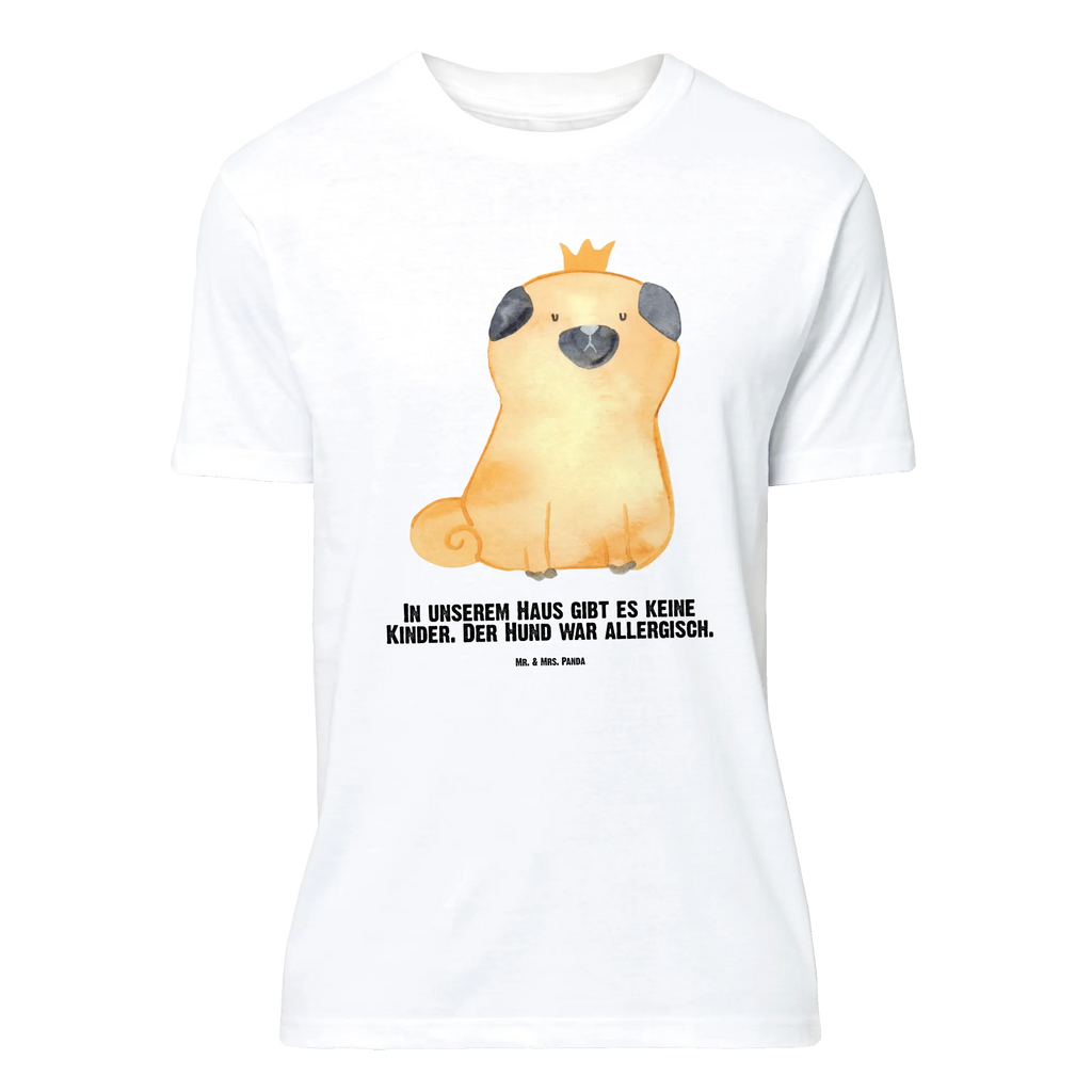 Personalisiertes T-Shirt Mops Krone T-Shirt Personalisiert, T-Shirt mit Namen, T-Shirt mit Aufruck, Männer, Frauen, Wunschtext, Bedrucken, Hund, Hundemotiv, Haustier, Hunderasse, Tierliebhaber, Hundebesitzer, Sprüche, Mops, allergisch, kinderlos, Hausregel, Hundebesitzer. Spruch, lustig