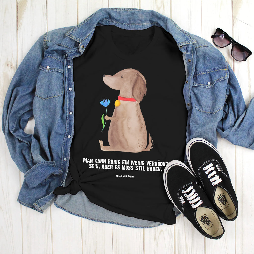 Personalisiertes T-Shirt Hund Blume T-Shirt Personalisiert, T-Shirt mit Namen, T-Shirt mit Aufruck, Männer, Frauen, Wunschtext, Bedrucken, Hund, Hundemotiv, Haustier, Hunderasse, Tierliebhaber, Hundebesitzer, Sprüche, Hunde, Frauchen, Hundeliebe