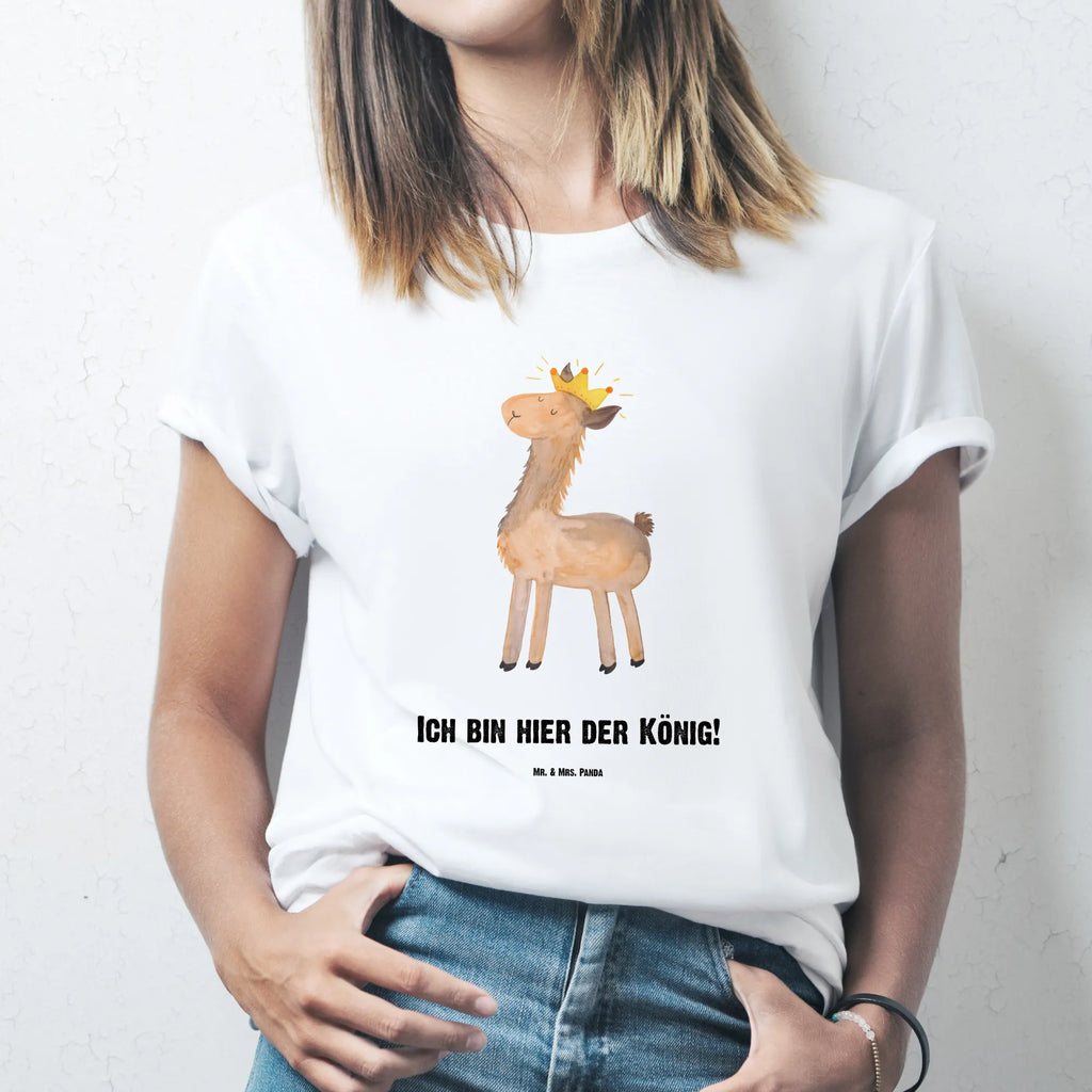 Personalisiertes T-Shirt Lama König T-Shirt Personalisiert, T-Shirt mit Namen, T-Shirt mit Aufruck, Männer, Frauen, Wunschtext, Bedrucken, Lama, Alpaka, Lamas, König, Königin, Freundin, Mama, Papa, Büro Kollege, Kollegin, Chef, Vorgesetzter, Abi, Abitur