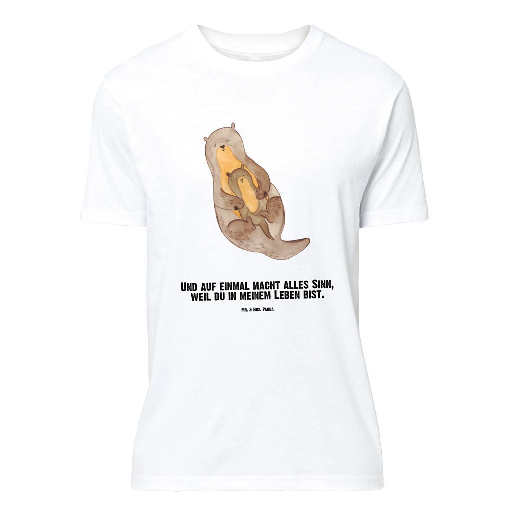 Personalisiertes T-Shirt Otter mit Kind T-Shirt Personalisiert, T-Shirt mit Namen, T-Shirt mit Aufruck, Männer, Frauen, Wunschtext, Bedrucken, Otter, Fischotter, Seeotter, Otter Seeotter See Otter