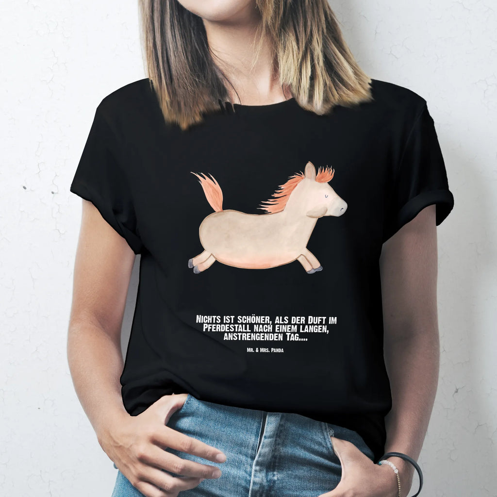 Personalisiertes T-Shirt Pferd springt T-Shirt Personalisiert, T-Shirt mit Namen, T-Shirt mit Aufruck, Männer, Frauen, Wunschtext, Bedrucken, Bauernhof, Hoftiere, Landwirt, Landwirtin, Pferd, Pony, Pferde, Stall, Pferdestall, ausreiten, reiten, Pferdebesitzer