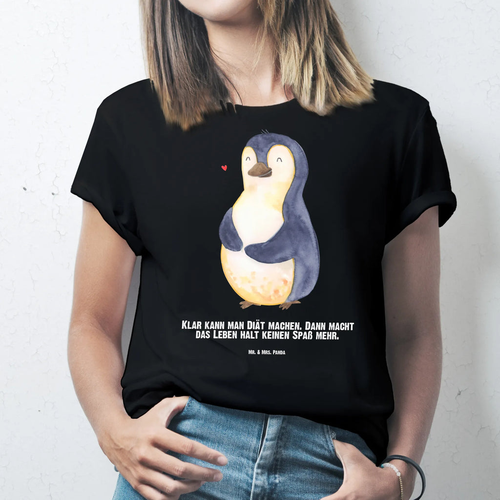 Personalisiertes T-Shirt Pinguin Diät T-Shirt Personalisiert, T-Shirt mit Namen, T-Shirt mit Aufruck, Männer, Frauen, Wunschtext, Bedrucken, Pinguin, Pinguine, Diät, Abnehmen, Abspecken, Gewicht, Motivation, Selbstliebe, Körperliebe, Selbstrespekt