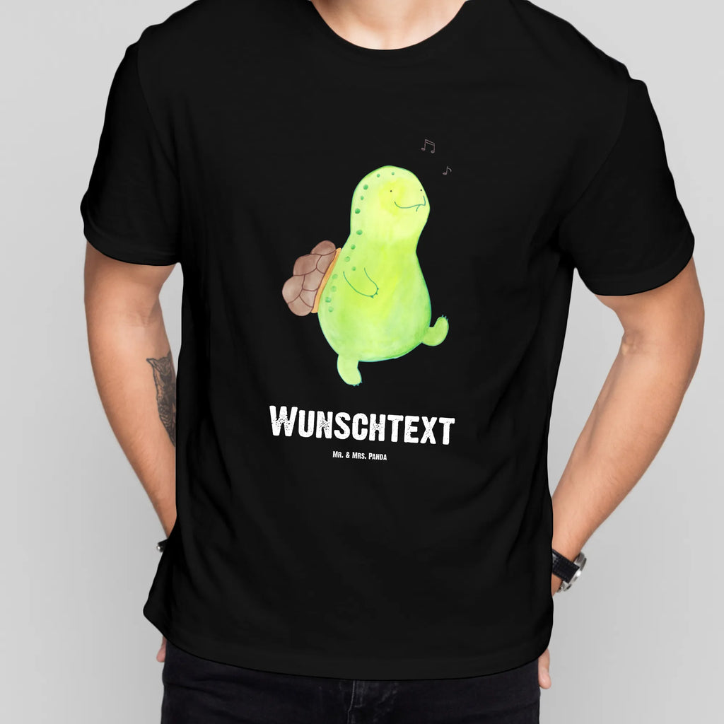 Personalisiertes T-Shirt Schildkröte Pfeifen T-Shirt Personalisiert, T-Shirt mit Namen, T-Shirt mit Aufruck, Männer, Frauen, Wunschtext, Bedrucken, Schildkröte, Schildi, Schildkröten, fröhlich, Glück, Motivation, Lebensfreude, Depression, Trennung, Neuanfang