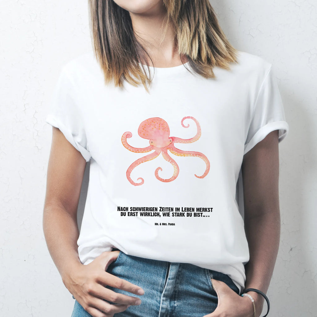 Personalisiertes T-Shirt Tintenfisch T-Shirt Personalisiert, T-Shirt mit Namen, T-Shirt mit Aufruck, Männer, Frauen, Wunschtext, Bedrucken, Tiermotive, Gute Laune, lustige Sprüche, Tiere, Meer, Meerestier, Krake, Tintenfisch, Arme, Wasser, Ozean