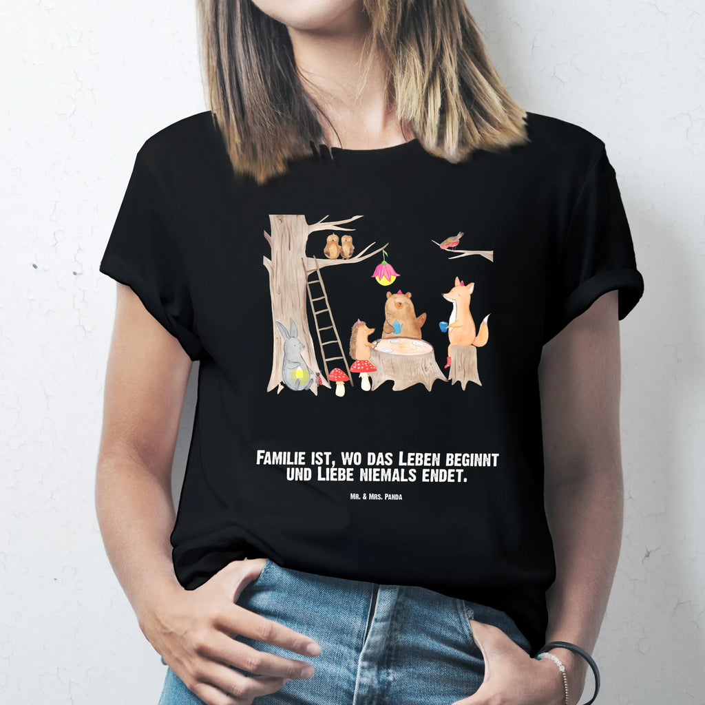 Personalisiertes T-Shirt Waldtiere Picknick T-Shirt Personalisiert, T-Shirt mit Namen, T-Shirt mit Aufruck, Männer, Frauen, Wunschtext, Bedrucken, Tiermotive, Gute Laune, lustige Sprüche, Tiere, Waldtiere, Picknick, Wald, Fuchs, Hase, Igel, Maus, Eichhörnchen