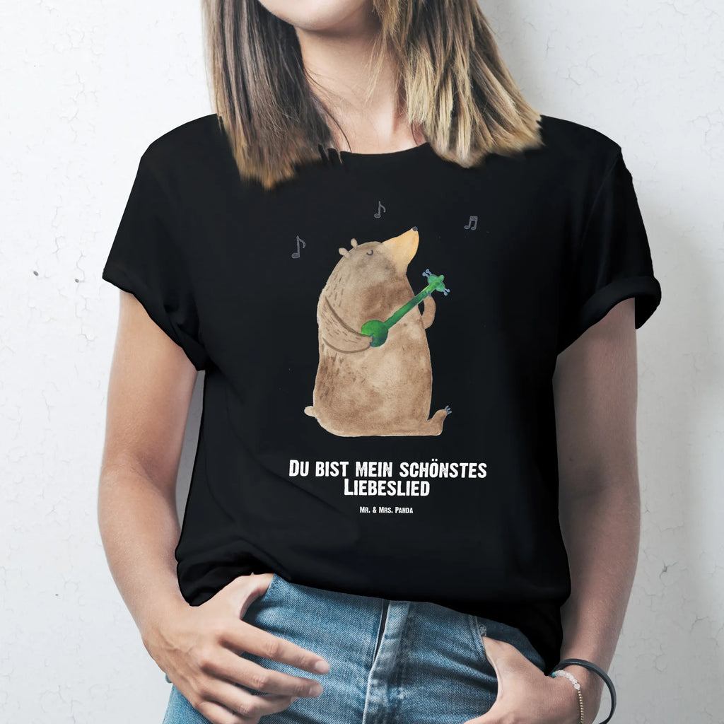 Personalisiertes T-Shirt Bär Lied T-Shirt Personalisiert, T-Shirt mit Namen, T-Shirt mit Aufruck, Männer, Frauen, Wunschtext, Bedrucken, Bär, Teddy, Teddybär, Bärchen, Bear, Liebeslied, Lied, Song, Valentinstag, Valentine, Geschenk, Partner, Liebe, Freundin, Frau, Herz, Spruch