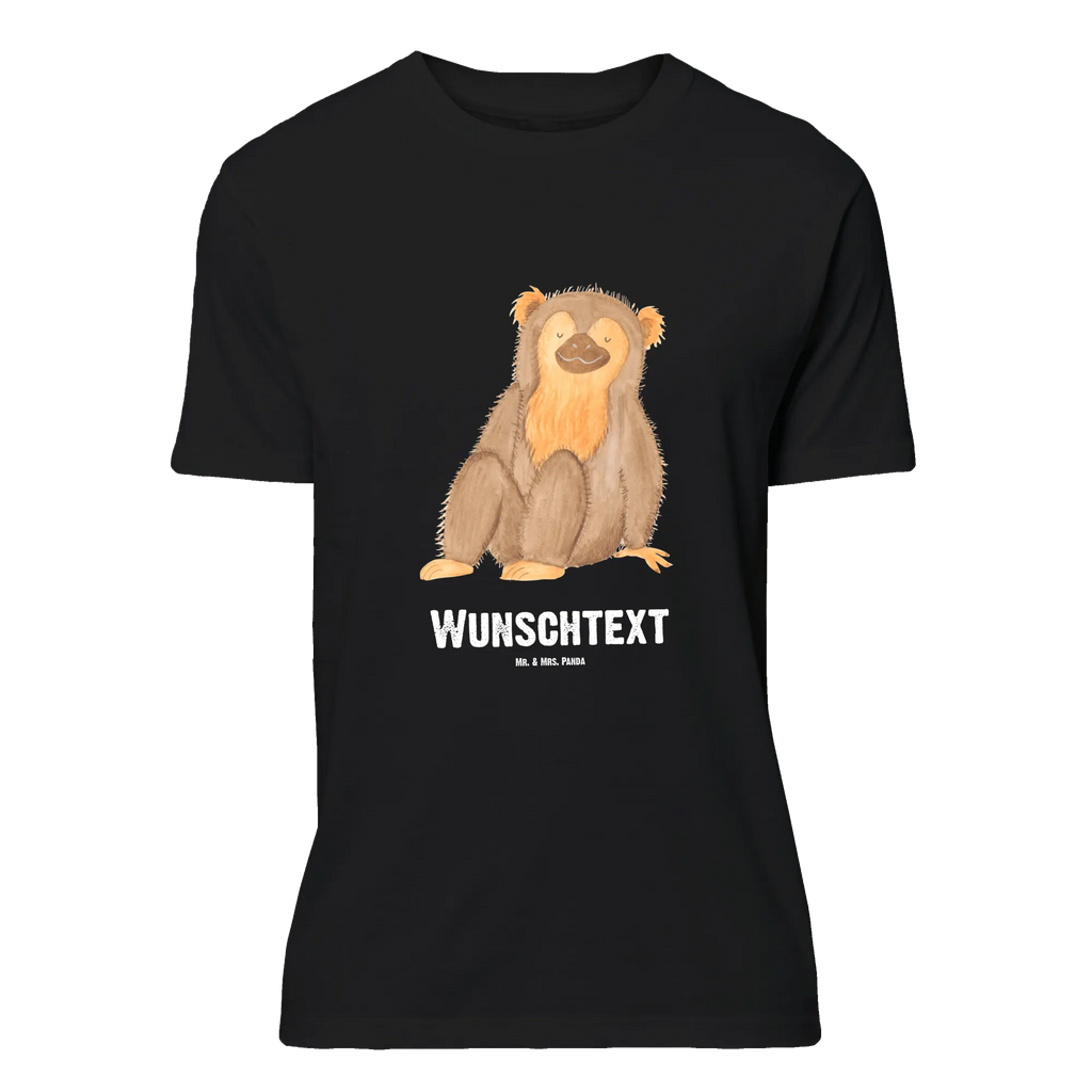 Personalisiertes T-Shirt Affe T-Shirt Personalisiert, T-Shirt mit Namen, T-Shirt mit Aufruck, Männer, Frauen, Wunschtext, Bedrucken, Afrika, Wildtiere, Affe, Äffchen, Affen, Selbstliebe, Respekt, Motivation, Selbstachtung, Liebe, Selbstbewusstsein, Selfcare