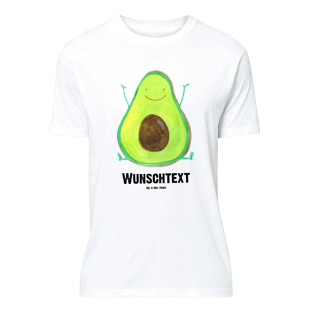 Personalisiertes T-Shirt Avocado Happy T-Shirt Personalisiert, T-Shirt mit Namen, T-Shirt mit Aufruck, Männer, Frauen, Wunschtext, Bedrucken, Avocado, Veggie, Vegan, Gesund, Chaos