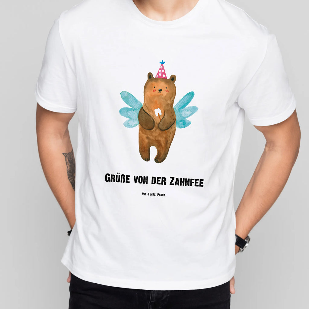 Personalisiertes T-Shirt Zahnfee Bär T-Shirt Personalisiert, T-Shirt mit Namen, T-Shirt mit Aufruck, Männer, Frauen, Wunschtext, Bedrucken, Bär, Teddy, Teddybär, Zahnfee, Fee, Milchzahn, Erster Zahn