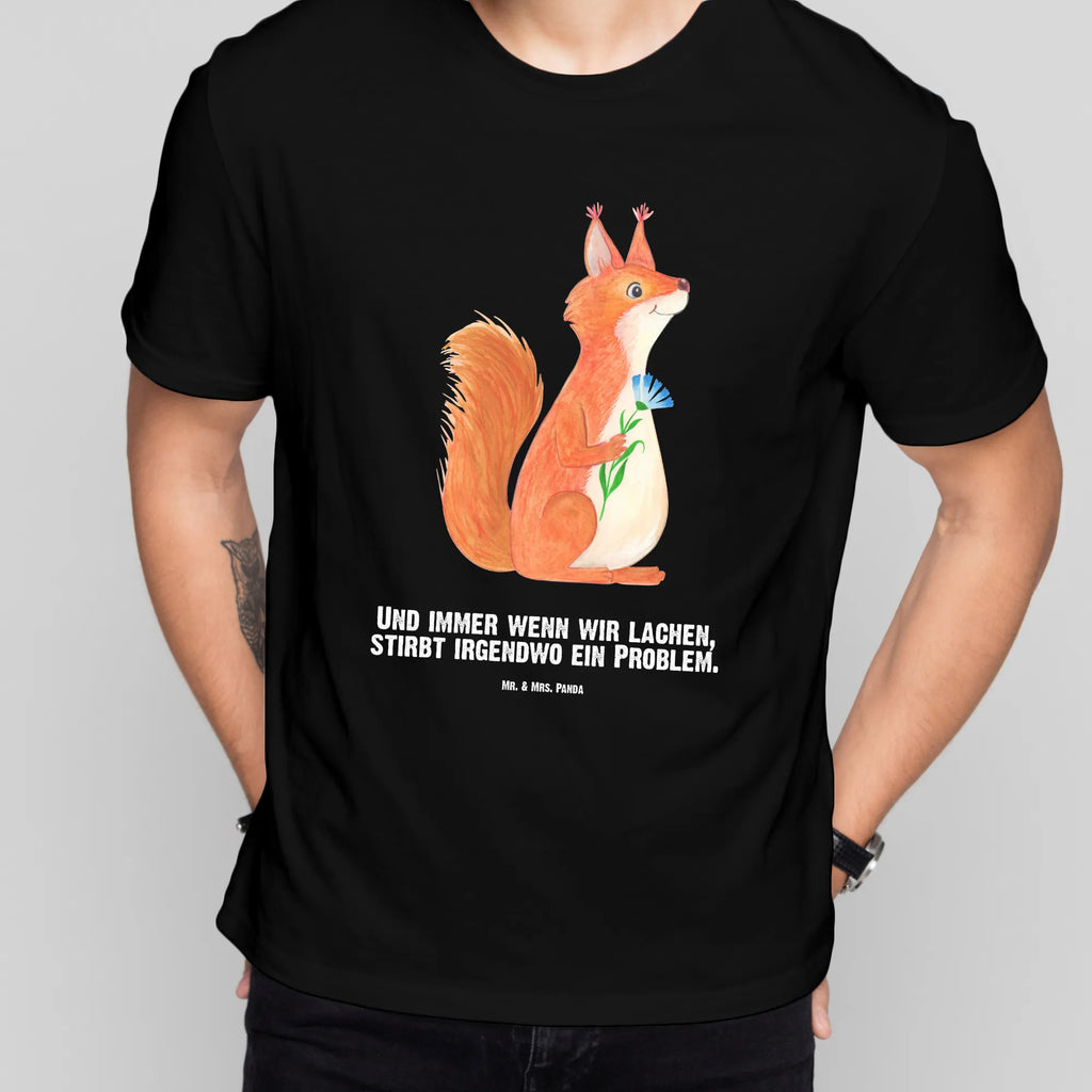 Personalisiertes T-Shirt Eichhörnchen Blume T-Shirt Personalisiert, T-Shirt mit Namen, T-Shirt mit Aufruck, Männer, Frauen, Wunschtext, Bedrucken, Tiermotive, Gute Laune, lustige Sprüche, Tiere, Eichhörnchen, Eichhorn, Spruch positiv, Lachen, Spaß, Motivation Sprüche, Motivation Bilder, glücklich Spruch, Spruch Deko