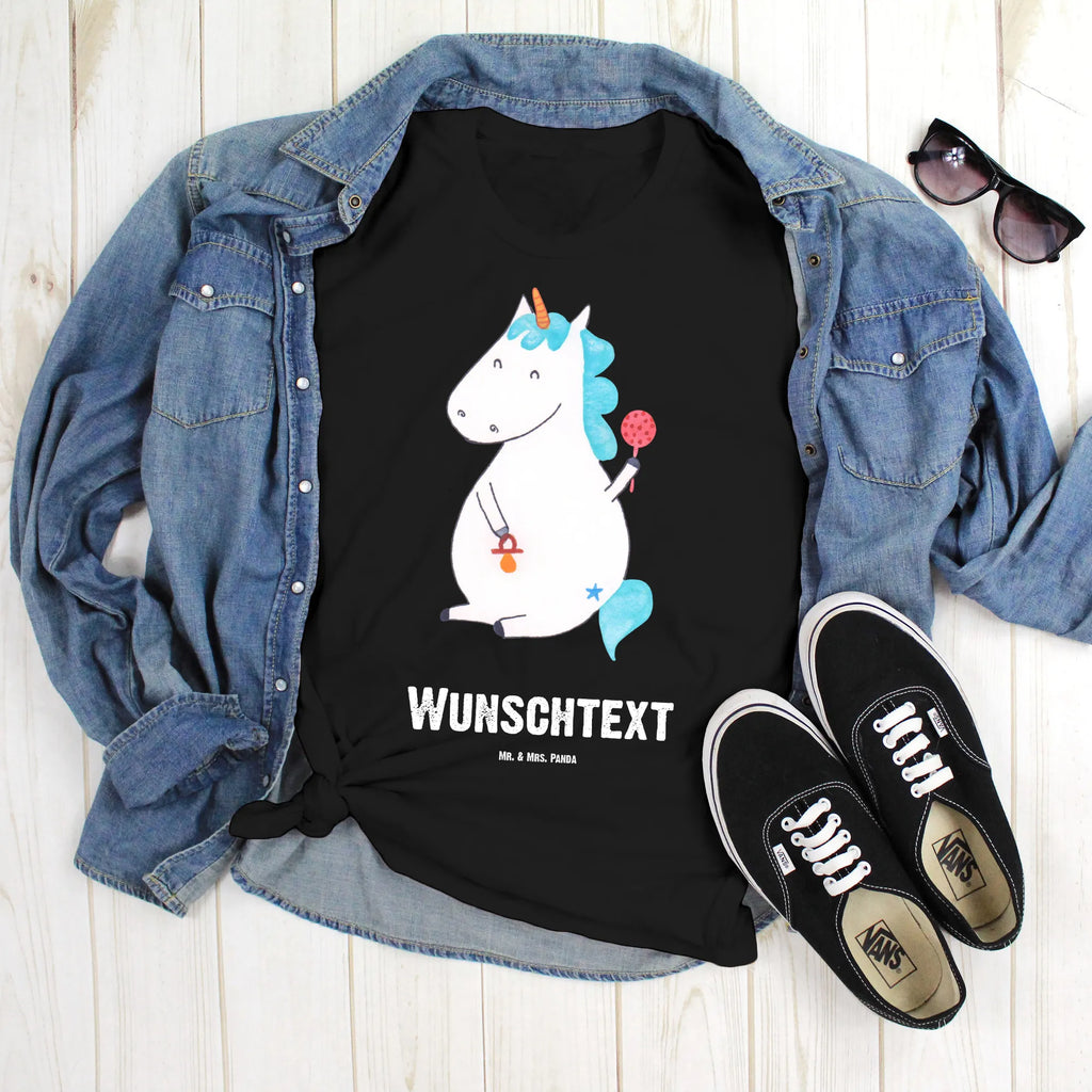 Personalisiertes T-Shirt Einhorn Baby T-Shirt Personalisiert, T-Shirt mit Namen, T-Shirt mit Aufruck, Männer, Frauen, Wunschtext, Bedrucken, Einhorn, Einhörner, Einhorn Deko, Pegasus, Unicorn, Mutter, Geburt, Geburtstag, erstes Kind, Baby, Babyglück, Nachwuchs, Eltern, Party, Kind, Schnuller