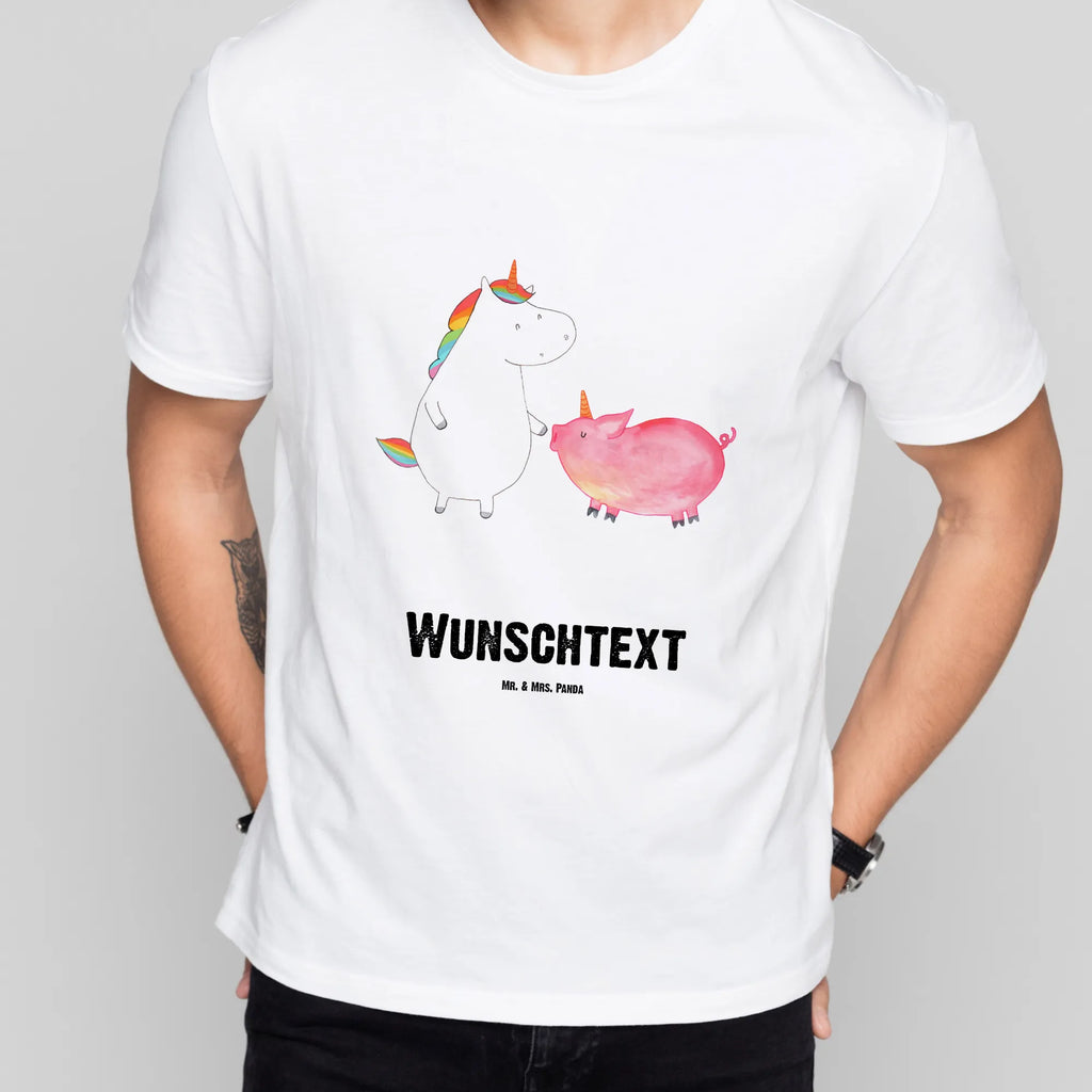 Personalisiertes T-Shirt Einhorn + Schweinhorn T-Shirt Personalisiert, T-Shirt mit Namen, T-Shirt mit Aufruck, Männer, Frauen, Wunschtext, Bedrucken, Einhorn, Einhörner, Einhorn Deko, Unicorn, Freundschaft, Schweinhorn, Schwein, Freundin, Schweinchen