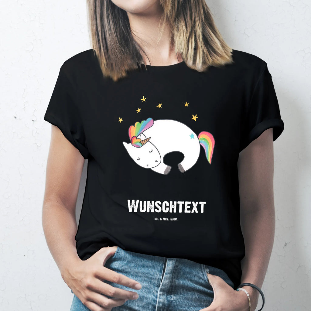 Personalisiertes T-Shirt Einhorn Nacht T-Shirt Personalisiert, T-Shirt mit Namen, T-Shirt mit Aufruck, Männer, Frauen, Wunschtext, Bedrucken, Einhorn, Einhörner, Einhorn Deko, Unicorn, Träume, Traum, unicorn, Realität, Menschen, Geschenk, Ruhe, Freundin