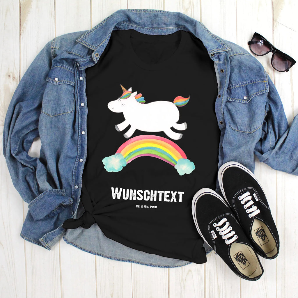 Personalisiertes T-Shirt Einhorn Regenbogen T-Shirt Personalisiert, T-Shirt mit Namen, T-Shirt mit Aufruck, Männer, Frauen, Wunschtext, Bedrucken, Einhorn, Einhörner, Einhorn Deko, Unicorn, Regenbogen, Glitzer, Einhornpower, Erwachsenwerden, Einhornautobahn