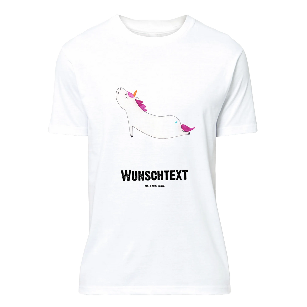 Personalisiertes T-Shirt Einhorn Yoga T-Shirt Personalisiert, T-Shirt mit Namen, T-Shirt mit Aufruck, Männer, Frauen, Wunschtext, Bedrucken, Einhorn, Einhörner, Einhorn Deko, Pegasus, Unicorn, Yoga, Namaste, Achtsamkeit, Entspannung, Joga, Yogamatte, Sport, lustig, witzig, süß