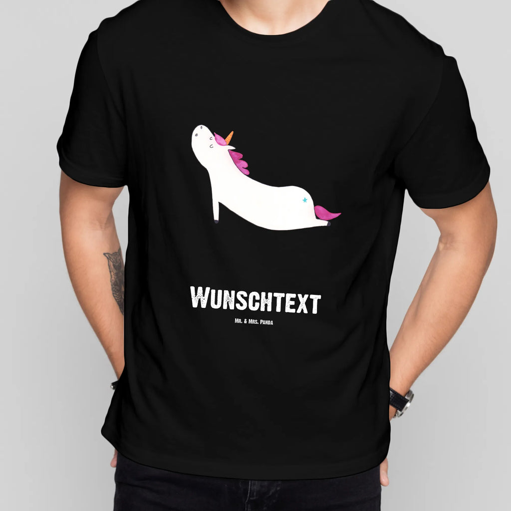 Personalisiertes T-Shirt Einhorn Yoga T-Shirt Personalisiert, T-Shirt mit Namen, T-Shirt mit Aufruck, Männer, Frauen, Wunschtext, Bedrucken, Einhorn, Einhörner, Einhorn Deko, Unicorn, Yoga, Namaste, Achtsamkeit, Entspannung, Joga, Yogamatte, Sport, lustig, witzig, süß