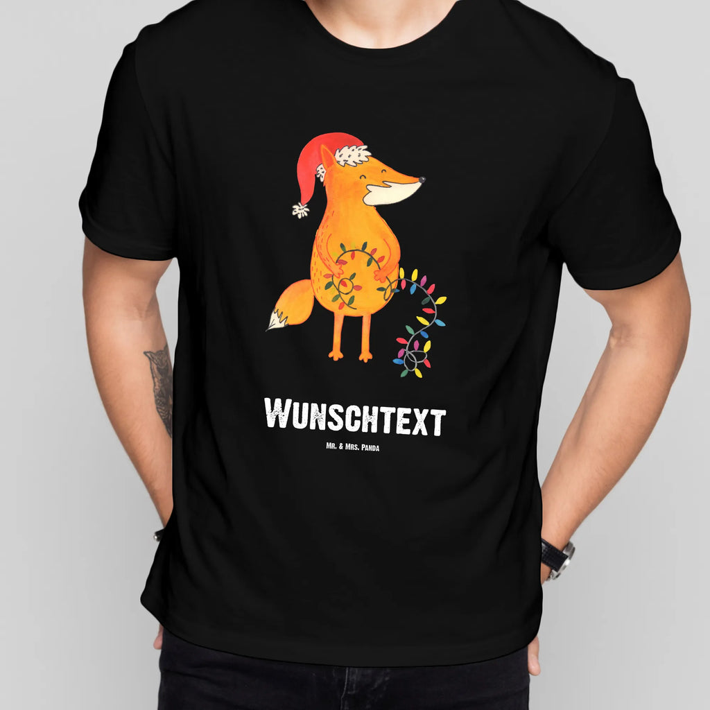 Personalisiertes T-Shirt Fuchs Weihnachten T-Shirt Personalisiert, T-Shirt mit Namen, T-Shirt mit Aufruck, Männer, Frauen, Wunschtext, Bedrucken, Winter, Weihnachten, Weihnachtsdeko, Nikolaus, Advent, Heiligabend, Wintermotiv, Fuchs, Füchse, Spruch schön, Geschenk Weihnachten, Weihnachtsmann, Weihnachtszeit