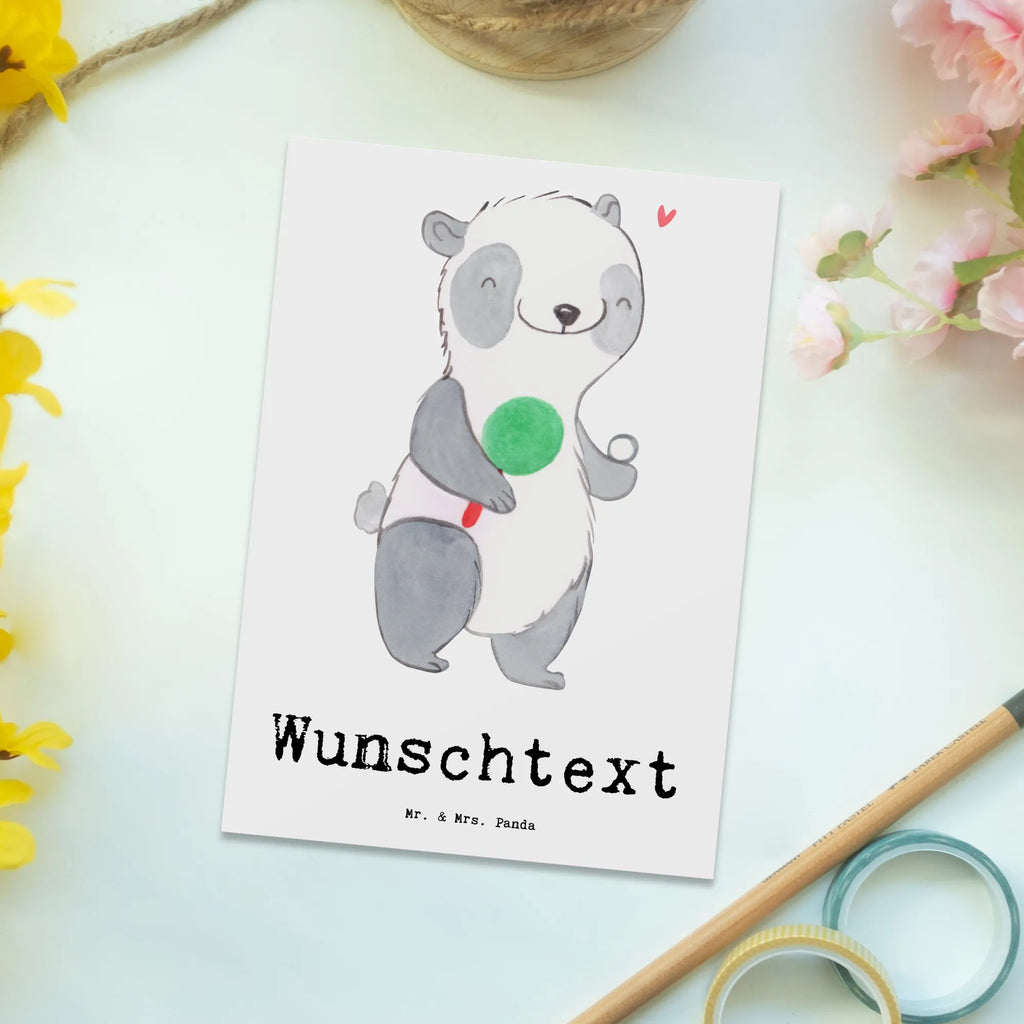 Personalisierte Postkarte Panda Tischtennis Postkarte mit Namen, Postkarte bedrucken, Postkarte mit Wunschtext, Postkarte personalisierbar, Geschenkkarte mit Namen, Grußkarte mit Namen, Karte mit Namen, Einladung mit Namen, Ansichtskarte mit Namen, Geschenkkarte mit Wunschtext, Grußkarte mit Wunschtext, Karte mit Wunschtext, Einladung mit Wunschtext, Ansichtskarte mit Wunschtext, Geschenk, Sport, Sportart, Hobby, Schenken, Danke, Dankeschön, Auszeichnung, Gewinn, Sportler, Tischtennis, Tischtennis Bund, Tischtennis Verein, Ballsport, Tischtennis Wettbewerb, Tischtennis Meisterschaft, Tischtennis Sprüche