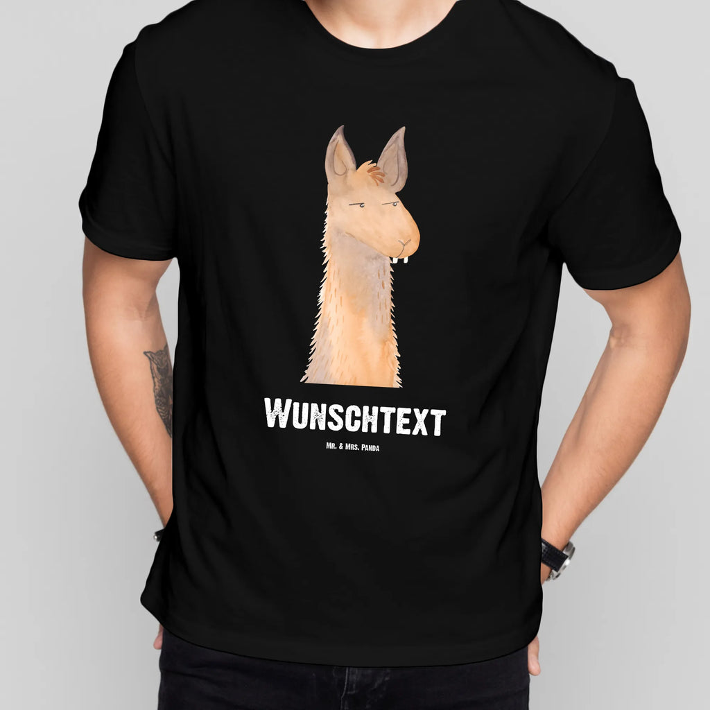 Personalisiertes T-Shirt Lamakopf genervt T-Shirt Personalisiert, T-Shirt mit Namen, T-Shirt mit Aufruck, Männer, Frauen, Wunschtext, Bedrucken, Lama, Alpaka, Lamas, Recht haben, genervt sein, Freundin, beste Freundin, Partnerin, Büro, Büroalltag, Chef, Chefin, Azubi