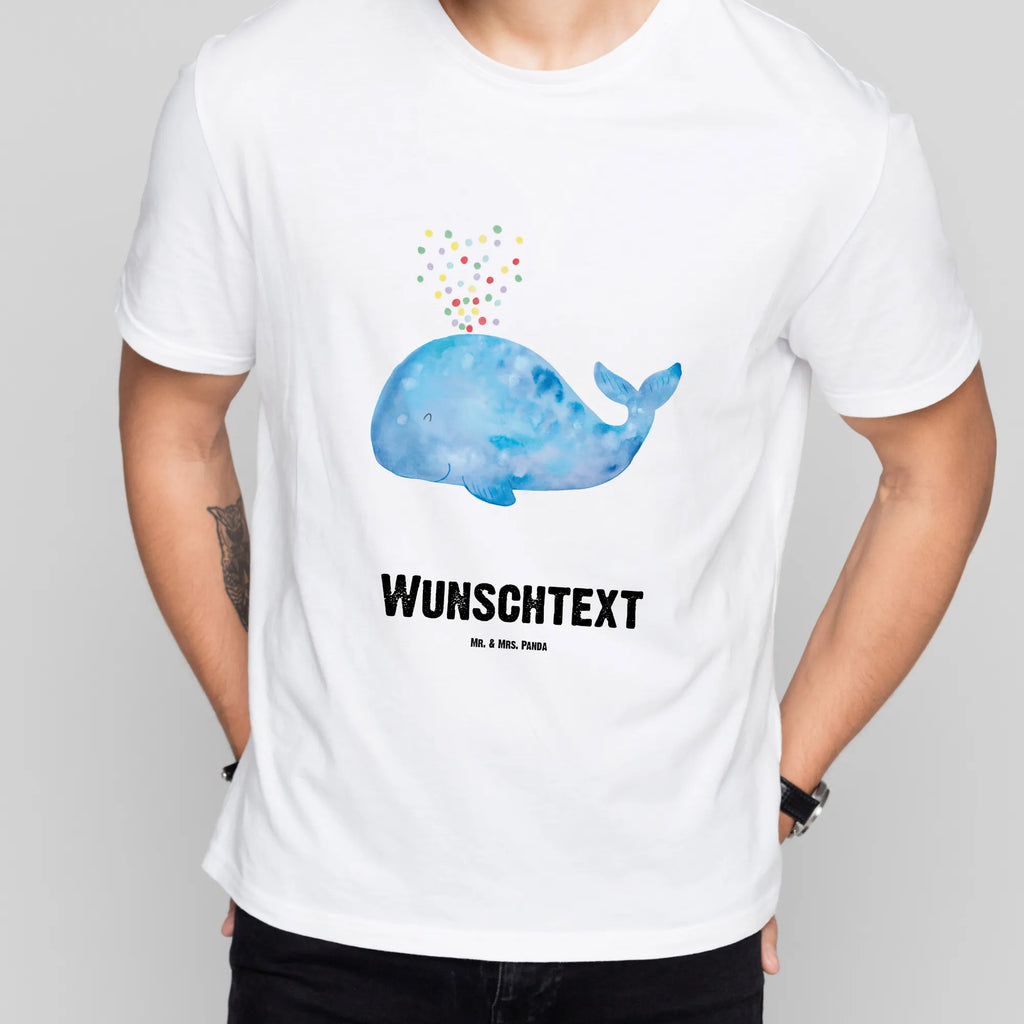 Personalisiertes T-Shirt Wal Konfetti T-Shirt Personalisiert, T-Shirt mit Namen, T-Shirt mit Aufruck, Männer, Frauen, Wunschtext, Bedrucken, Meerestiere, Meer, Urlaub, Wal, Konfetti, Wale, Motivation, Neuanfang, Trennung, Diät, Abnehmen, Neustart, Lebensabschnitt, Geburtstag