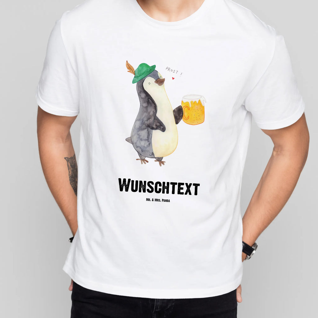 Personalisiertes T-Shirt Pinguin Bier T-Shirt Personalisiert, T-Shirt mit Namen, T-Shirt mit Aufruck, Männer, Frauen, Wunschtext, Bedrucken, Pinguin, Pinguine, Bier, Oktoberfest