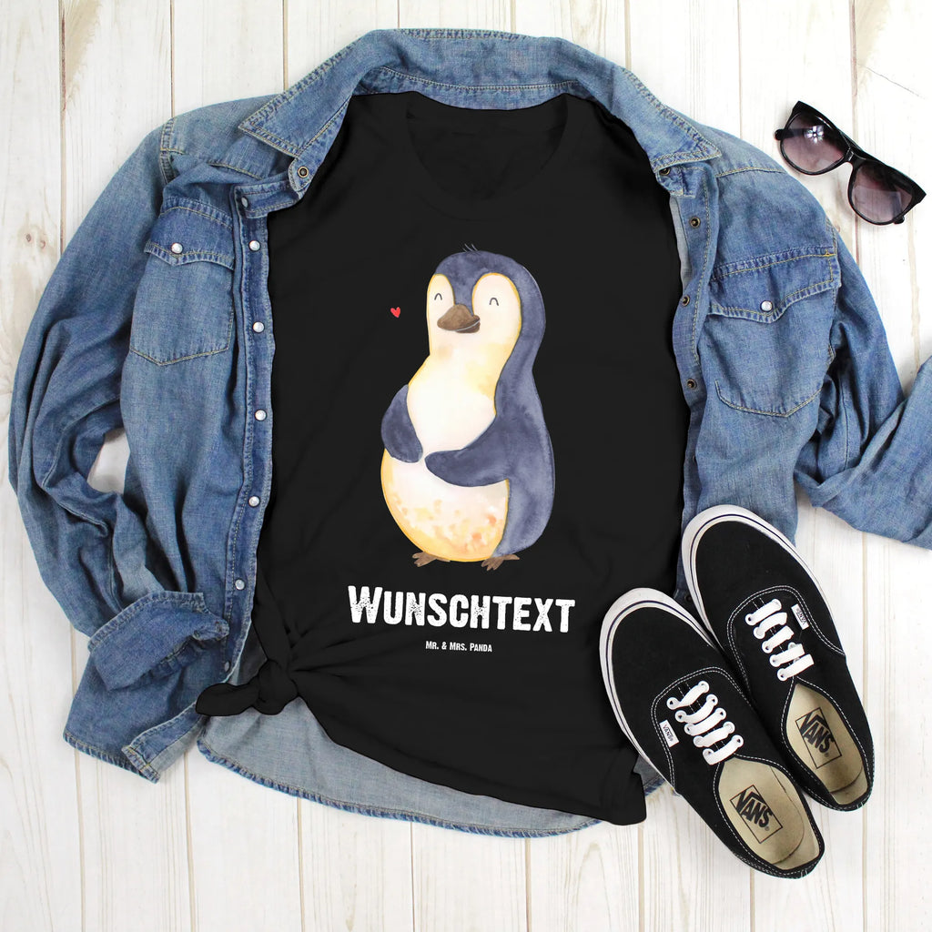 Personalisiertes T-Shirt Pinguin Diät T-Shirt Personalisiert, T-Shirt mit Namen, T-Shirt mit Aufruck, Männer, Frauen, Wunschtext, Bedrucken, Pinguin, Pinguine, Diät, Abnehmen, Abspecken, Gewicht, Motivation, Selbstliebe, Körperliebe, Selbstrespekt