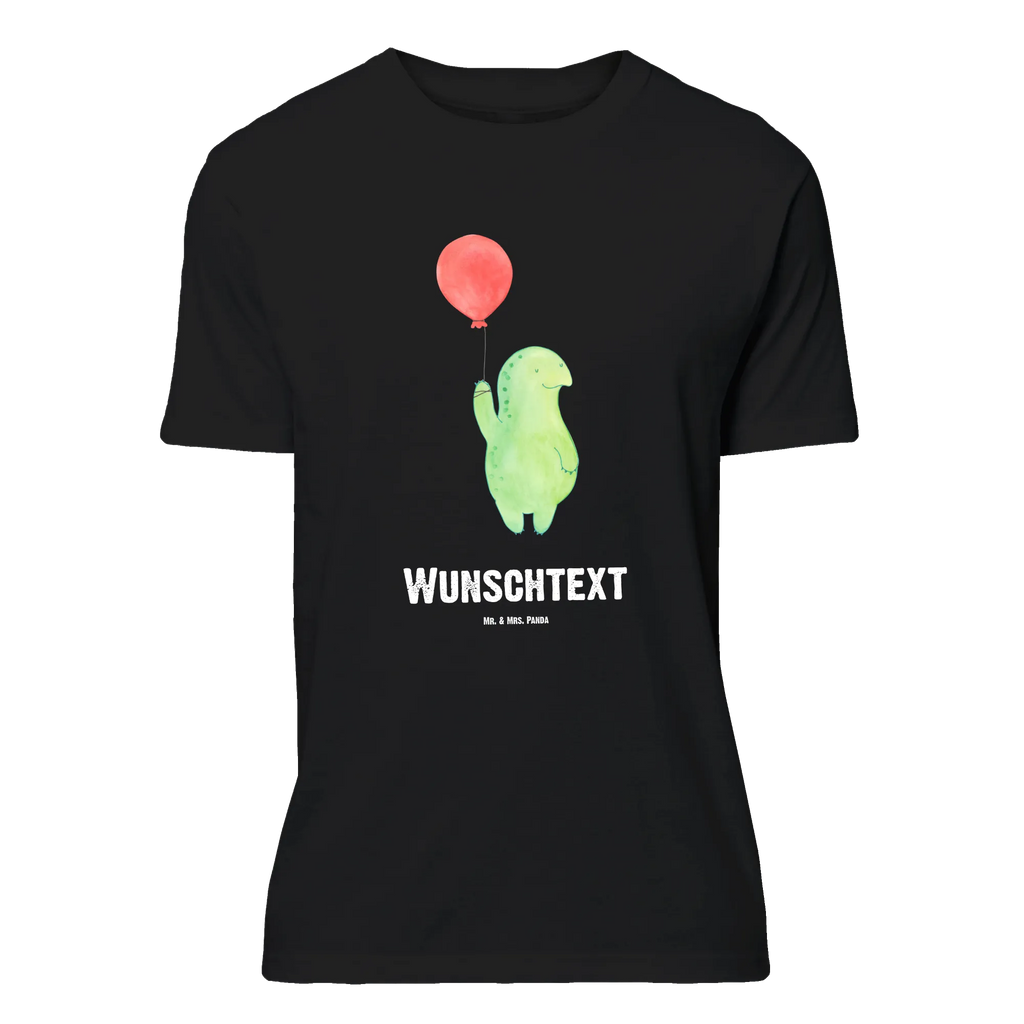 Personalisiertes T-Shirt Schildkröte Luftballon T-Shirt Personalisiert, T-Shirt mit Namen, T-Shirt mit Aufruck, Männer, Frauen, Wunschtext, Bedrucken, Schildkröte, Schildkröten, Mutausbruch, Motivation, Motivationsspruch