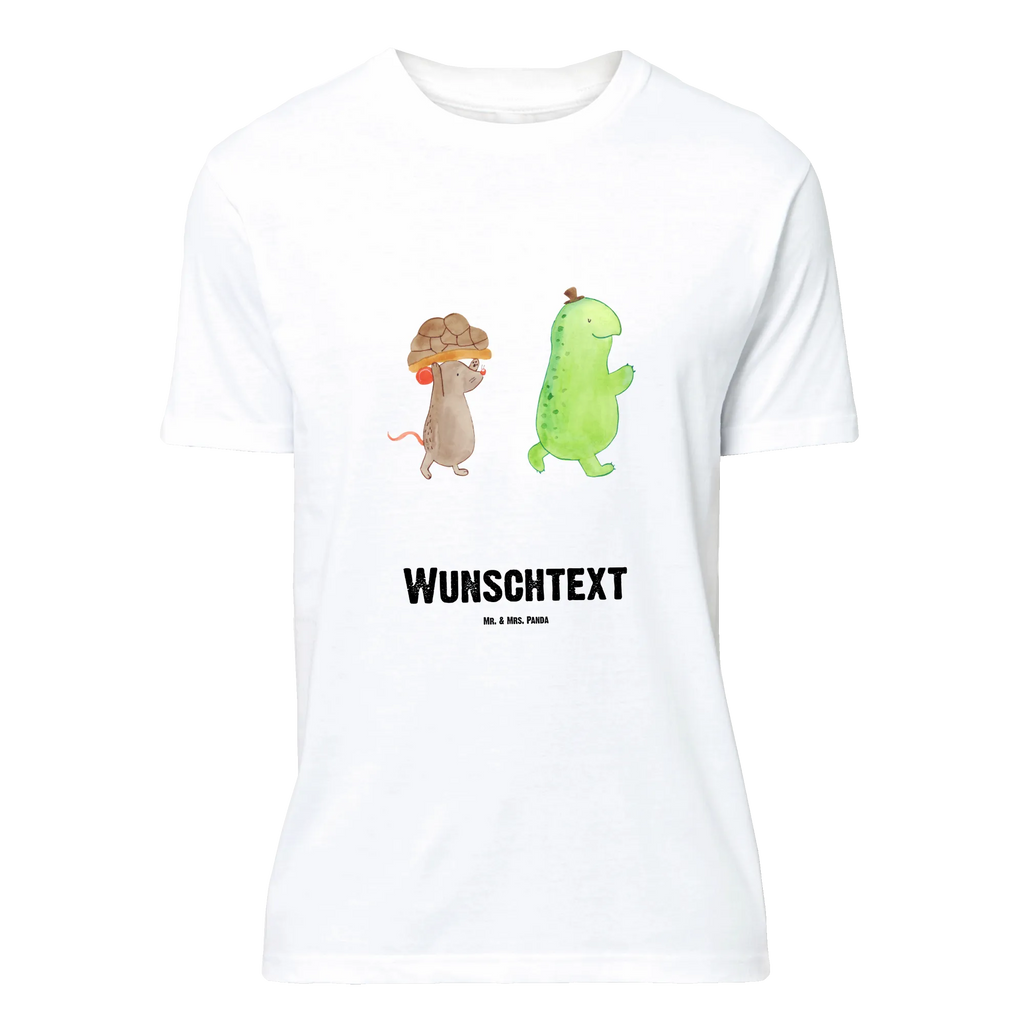 Personalisiertes T-Shirt Schildkröte & Maus T-Shirt Personalisiert, T-Shirt mit Namen, T-Shirt mit Aufruck, Männer, Frauen, Wunschtext, Bedrucken, Schildkröte, Maus, Freunde, Freundinnen, beste Freunde, beste Freundinnen