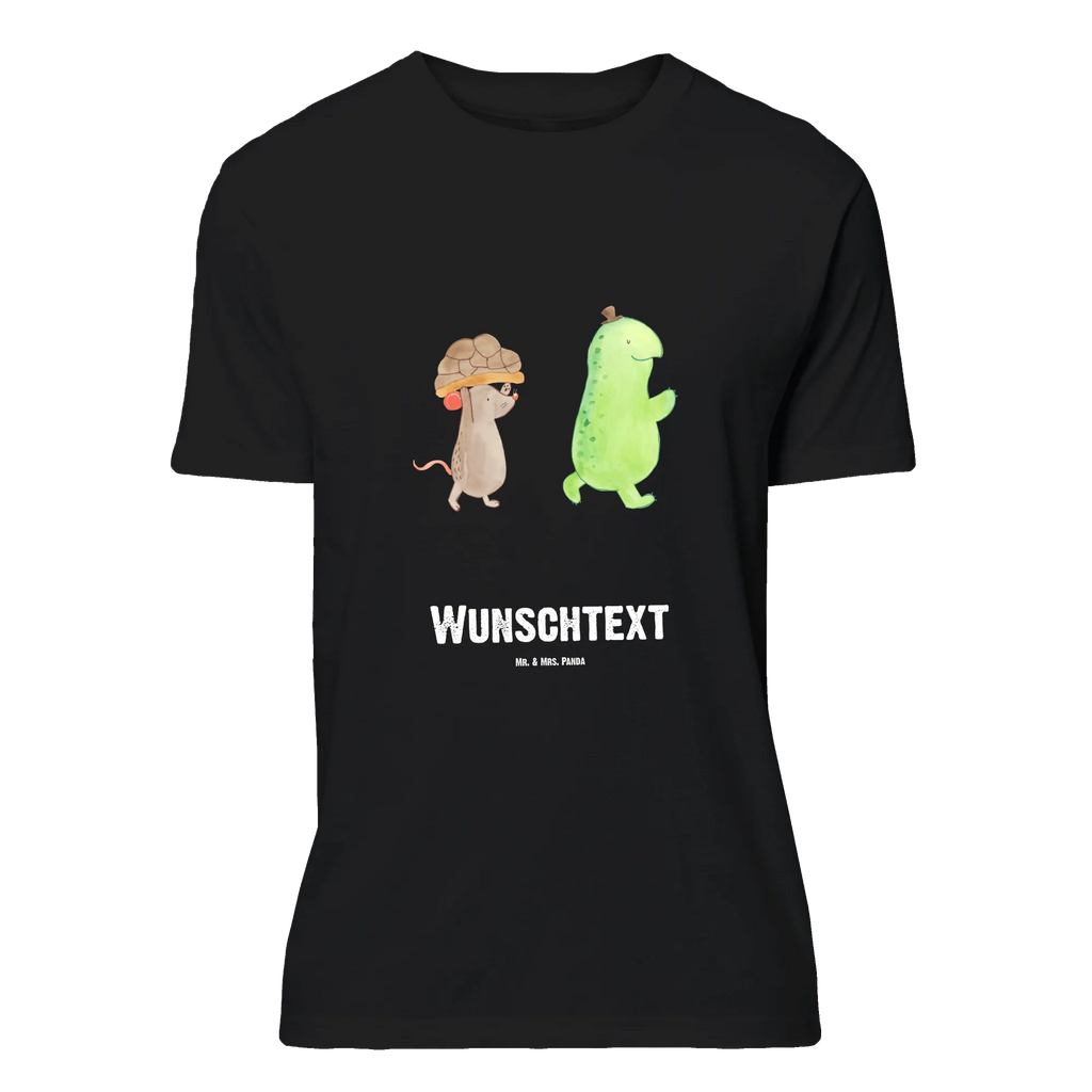 Personalisiertes T-Shirt Schildkröte & Maus T-Shirt Personalisiert, T-Shirt mit Namen, T-Shirt mit Aufruck, Männer, Frauen, Wunschtext, Bedrucken, Schildkröte, Maus, Freunde, Freundinnen, beste Freunde, beste Freundinnen