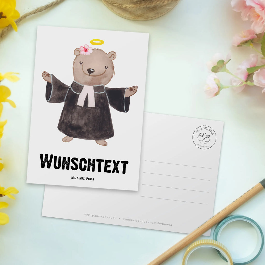 Personalisierte Postkarte Pastorin mit Herz Postkarte mit Namen, Postkarte bedrucken, Postkarte mit Wunschtext, Postkarte personalisierbar, Geschenkkarte mit Namen, Grußkarte mit Namen, Karte mit Namen, Einladung mit Namen, Ansichtskarte mit Namen, Geschenkkarte mit Wunschtext, Grußkarte mit Wunschtext, Karte mit Wunschtext, Einladung mit Wunschtext, Ansichtskarte mit Wunschtext, Beruf, Ausbildung, Jubiläum, Abschied, Rente, Kollege, Kollegin, Geschenk, Schenken, Arbeitskollege, Mitarbeiter, Firma, Danke, Dankeschön, Pastorin, Dienerin Gottes<br />Geistliche, Pfarrerin, Predigerin<br />Priesterin, Theologin, Kirche